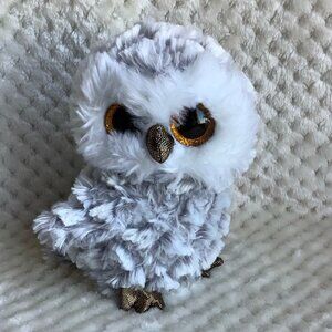 Ty Silk Beanie Boos Owlette Snowy Owl Stuffed Animal Plush Toy With Tags
